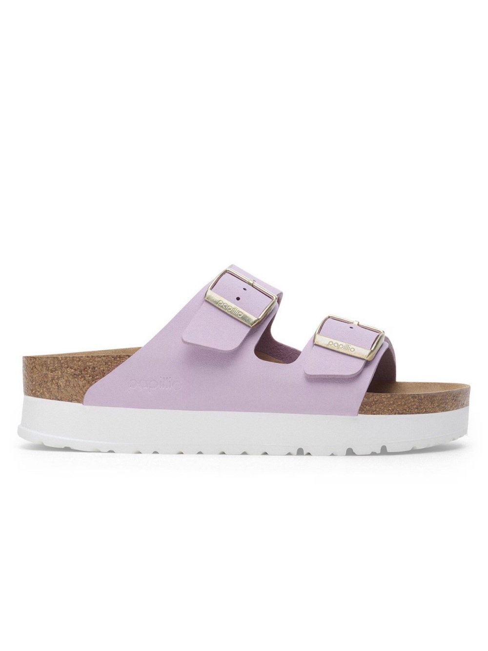 Papillio by Birkenstock Double-Buckle Slide with Gold Hardware